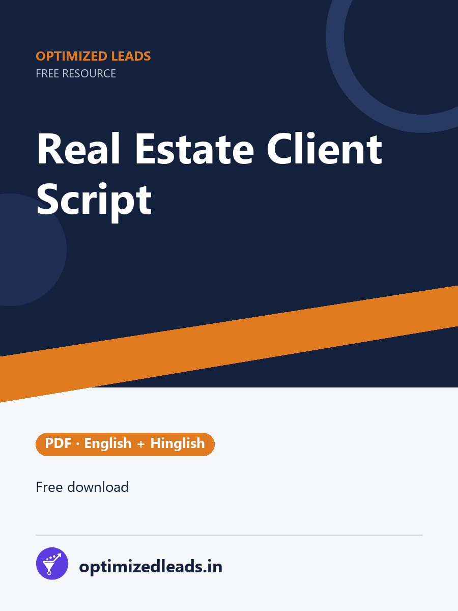 Real Estate Client Script free PDF cover