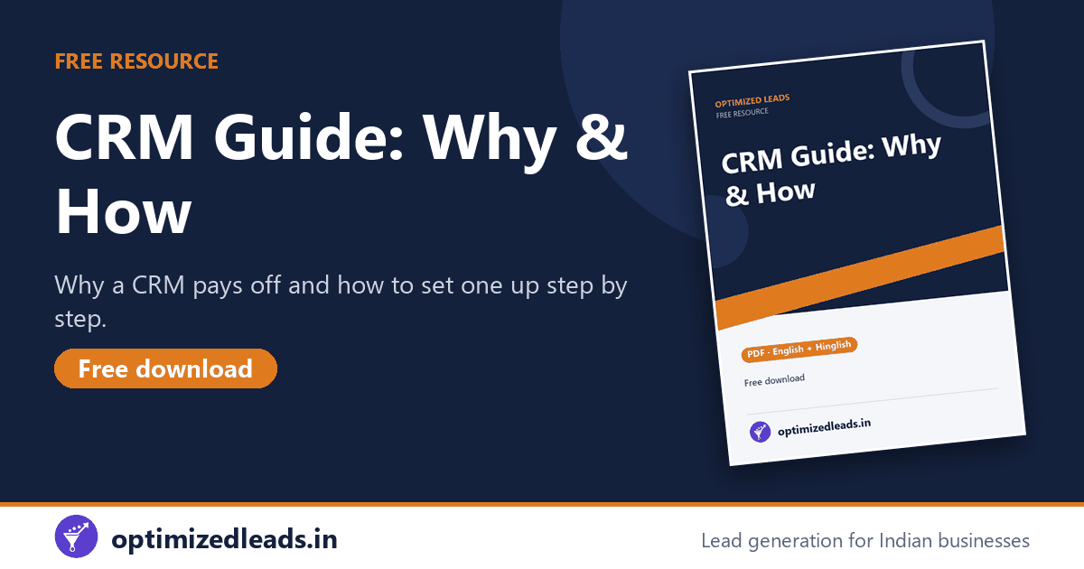 CRM Guide: Why and How to Use It: free PDF from Optimized Leads